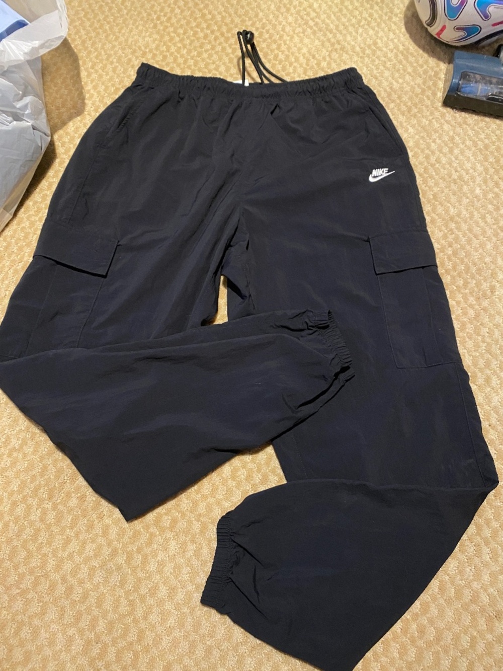 Nike Club Woven Cargo Pants HJ1990-010 Black Medium